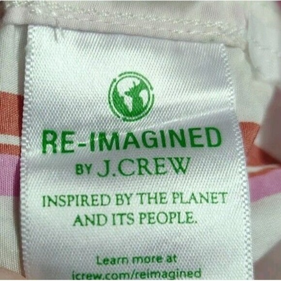 J Crew Women's Button Shirt Size 4 Pink/White Stripe Long Sleeve Lightweight... - Picture 10 of 11